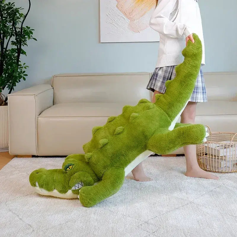 grande peluche crocodile