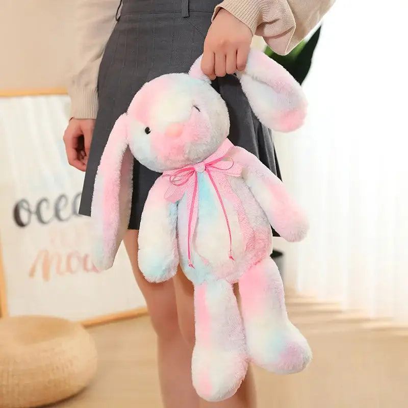 grande peluche lapin multicolore