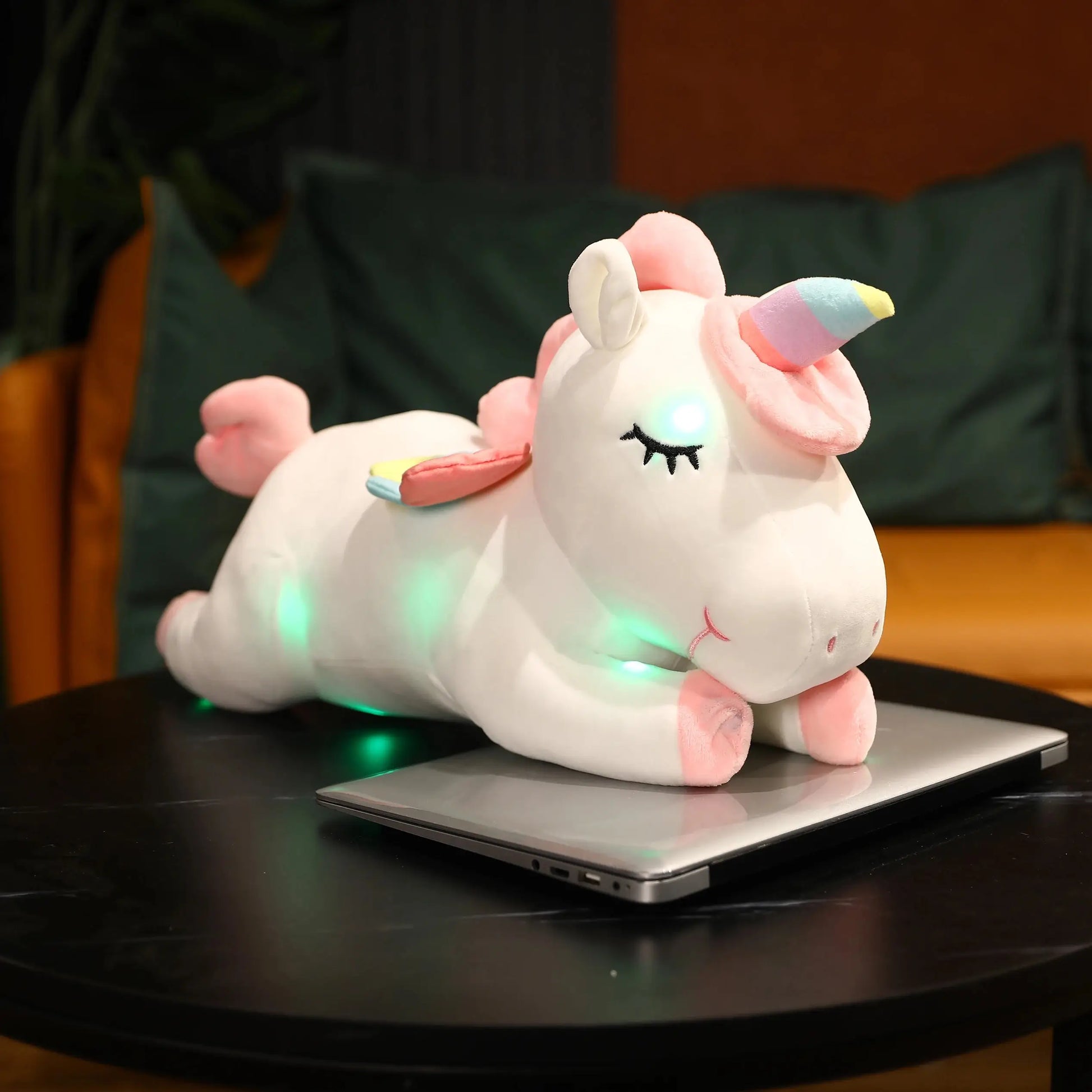 grande peluche licorne lumineuse