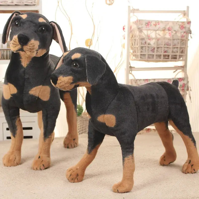 grande peluche rottweiler