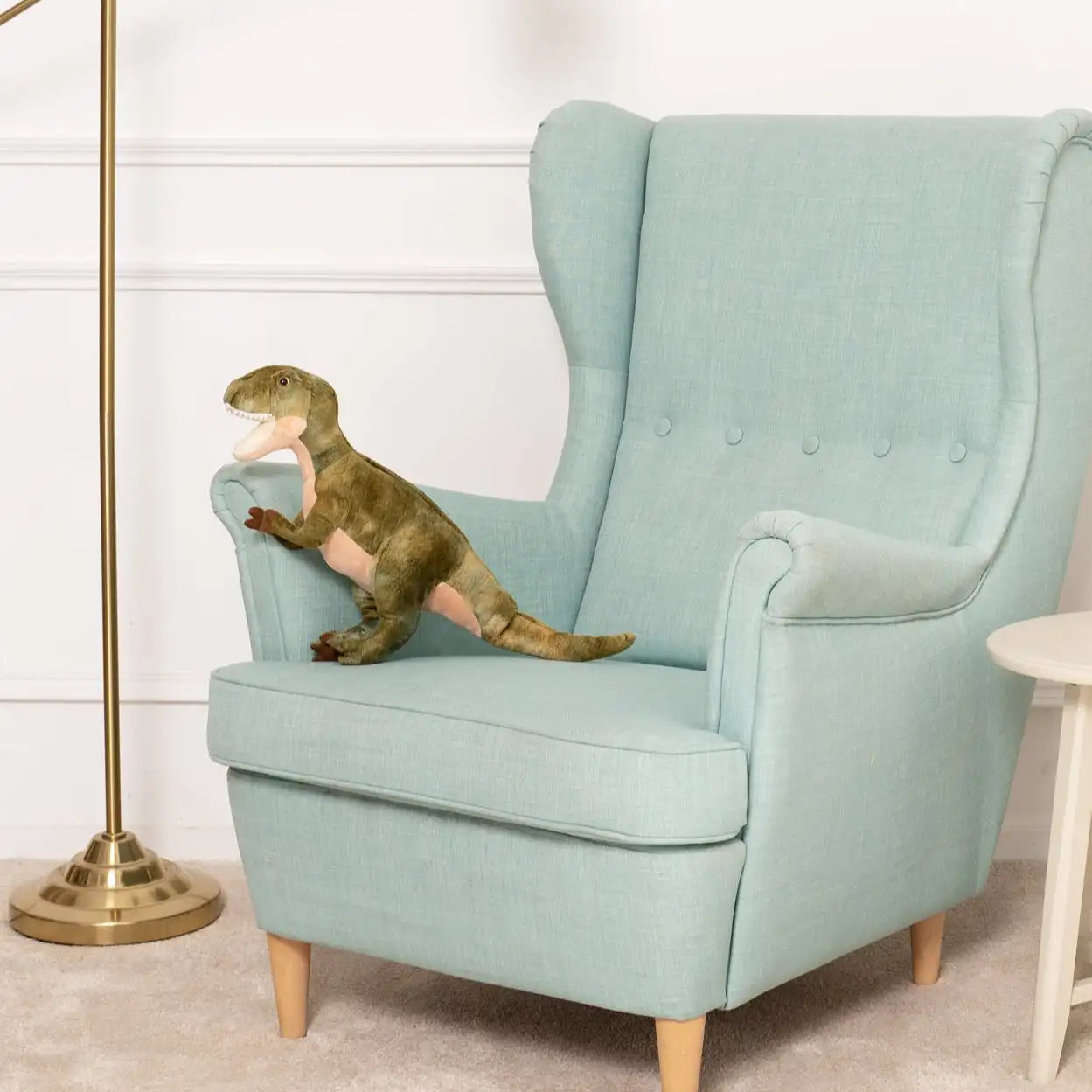 grande peluche tyrannosaure vert