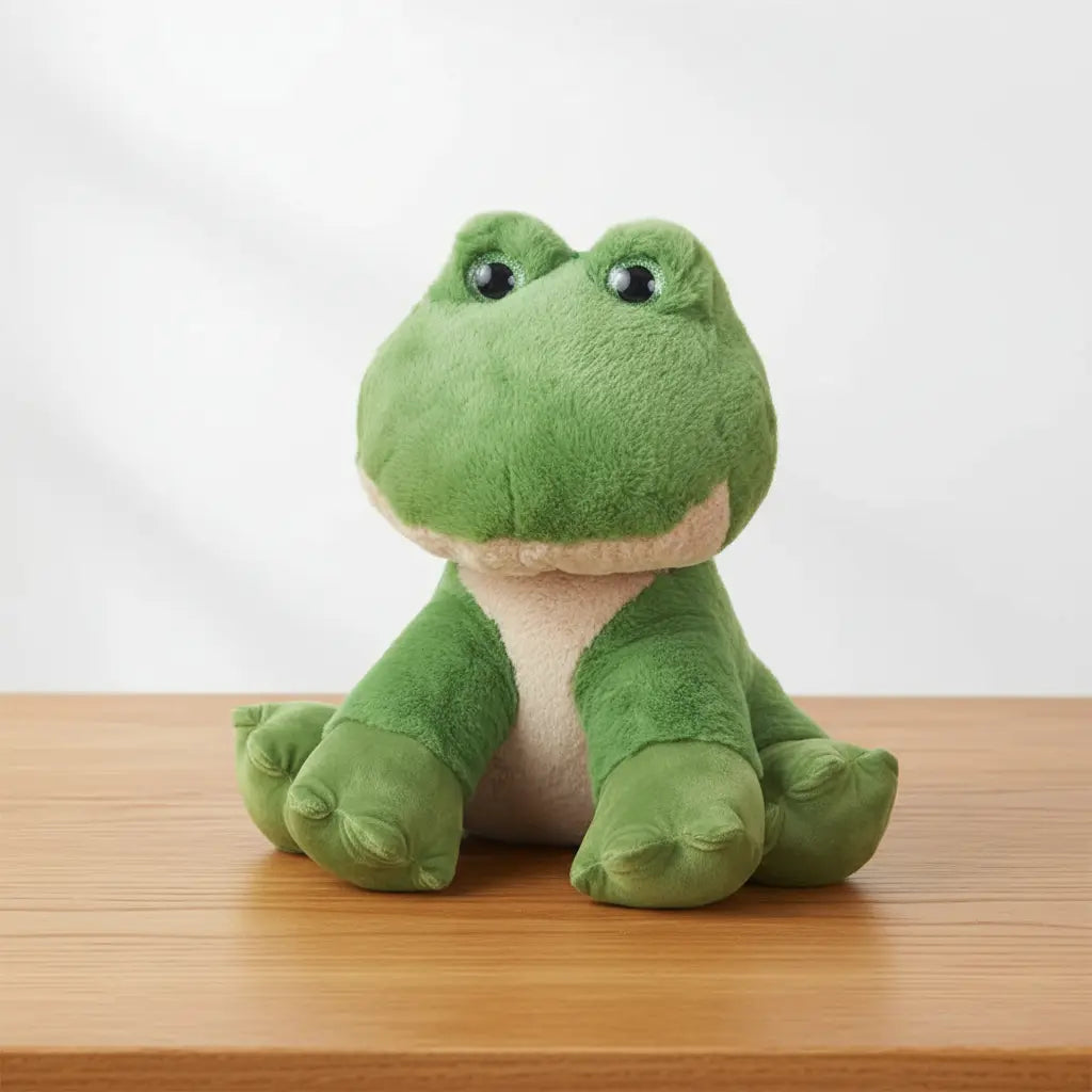 grenouille en peluche