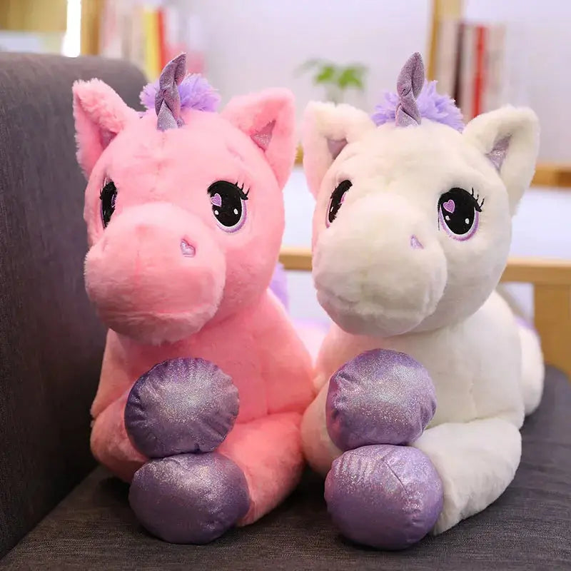 grosse peluche licorne douce