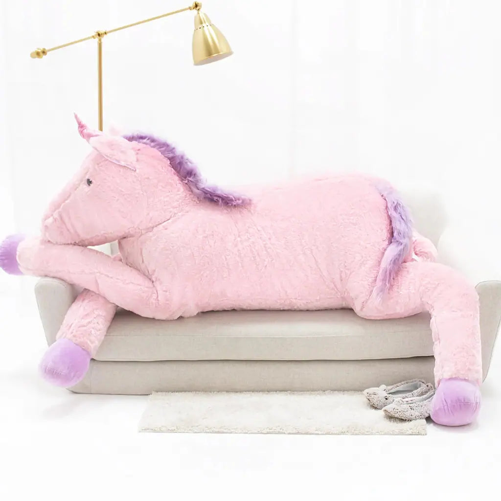 Oversized unicorn plush sales