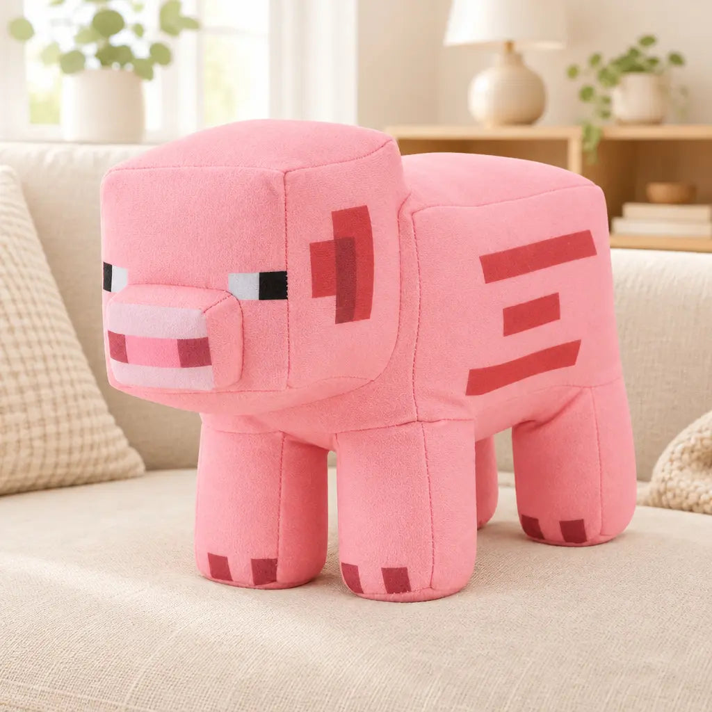 Cochon Minecraft en version peluche
