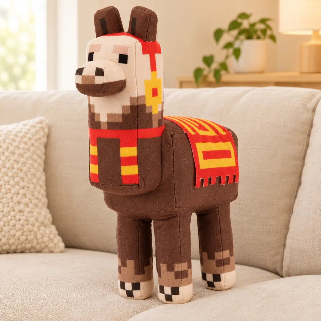 Lama Minecraft en version peluche