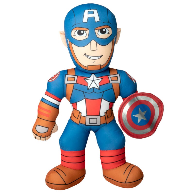 Jouet en peluche représentant Captain America de 40 cm, univers Marvel