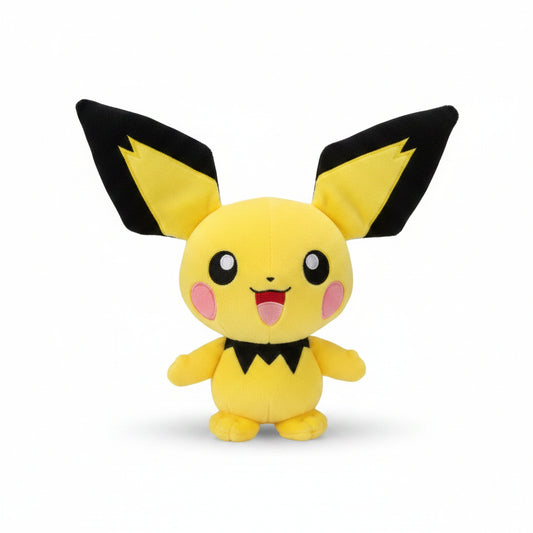Peluche Pichu Pokémon 20 cm jaune