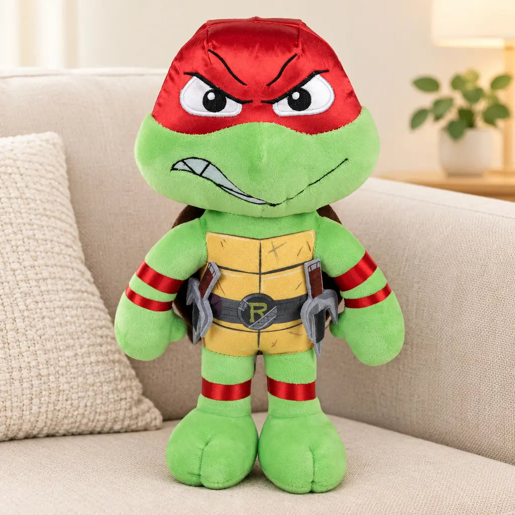 Peluche Raphaël Tortues Ninja 21 cm