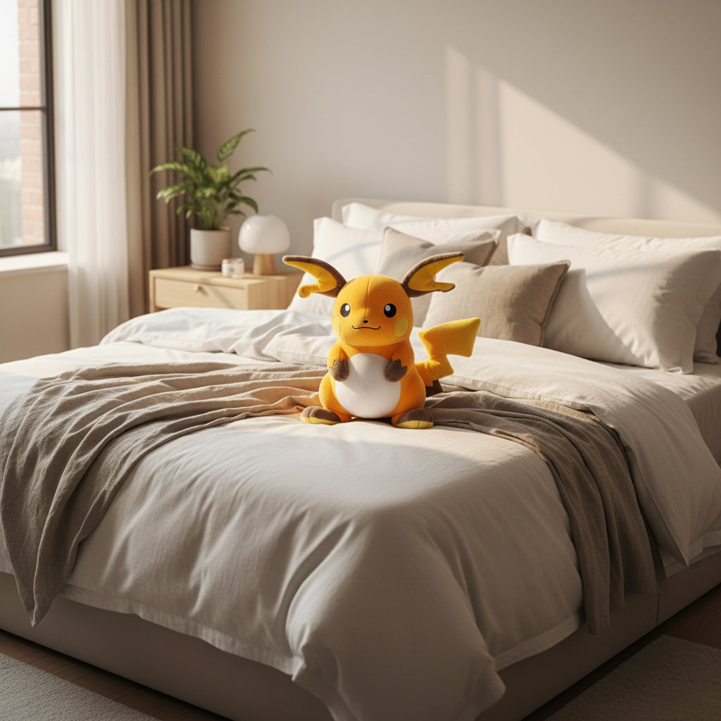 Peluche Raichu Pokémon 25 cm orange – vue 2