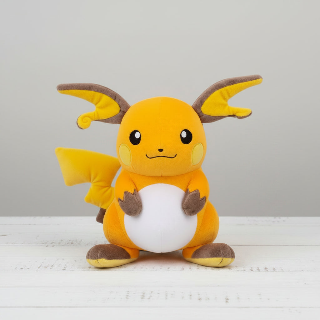 Peluche Raichu Pokémon 25 cm orange – vue 3