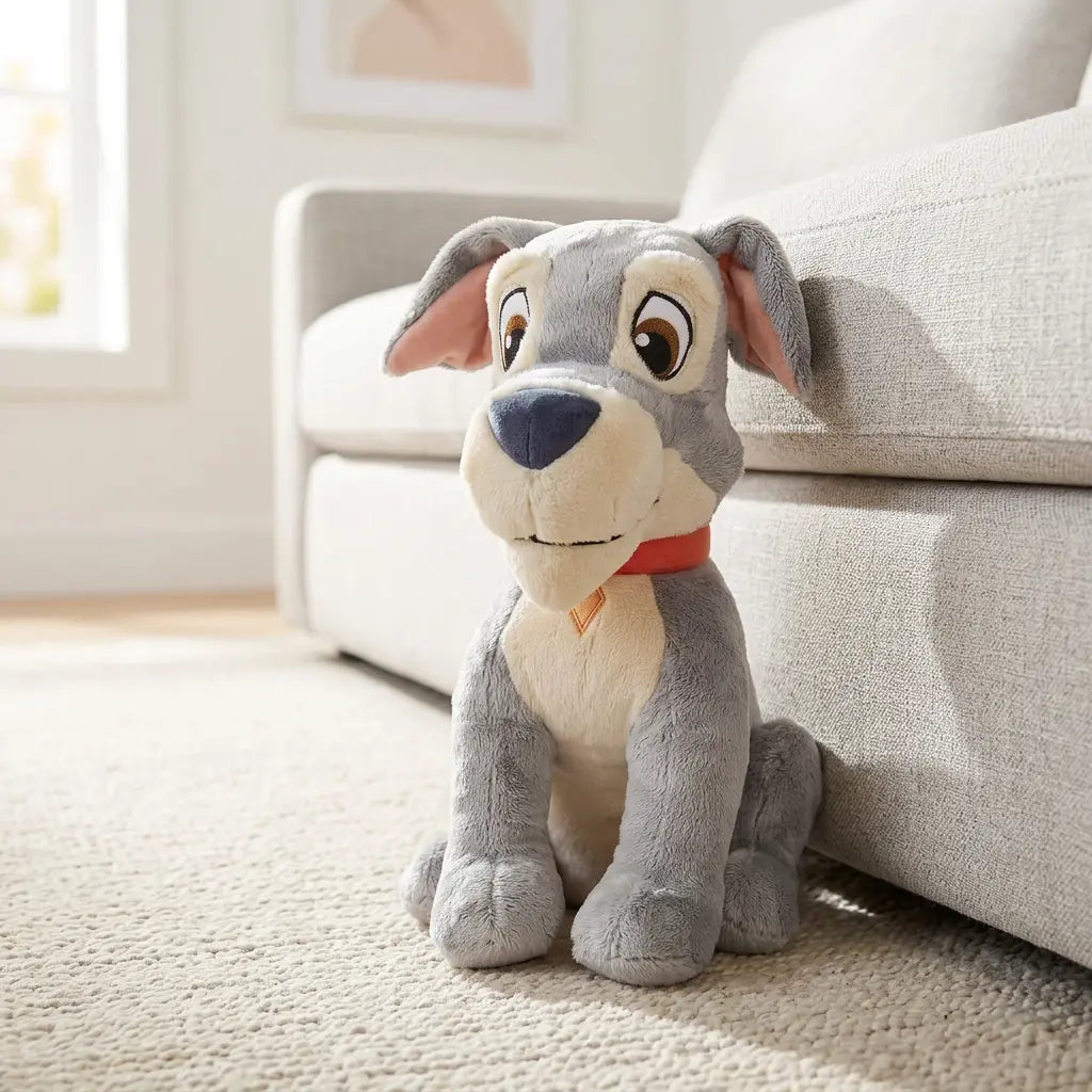 Peluche Clochard douce La Belle et le Clochard Disney 35 cm