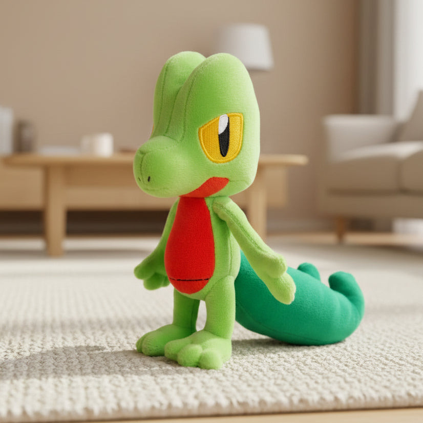 Treecko Plush – 20 cm