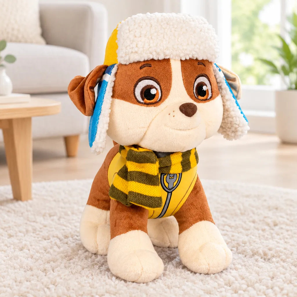 Peluche Rubble Pat Patrouille Hiver 30 cm