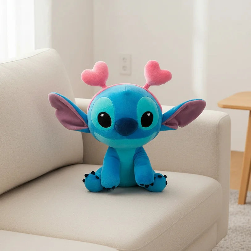 Romantisches Stitch-Kuscheltier – 25 cm