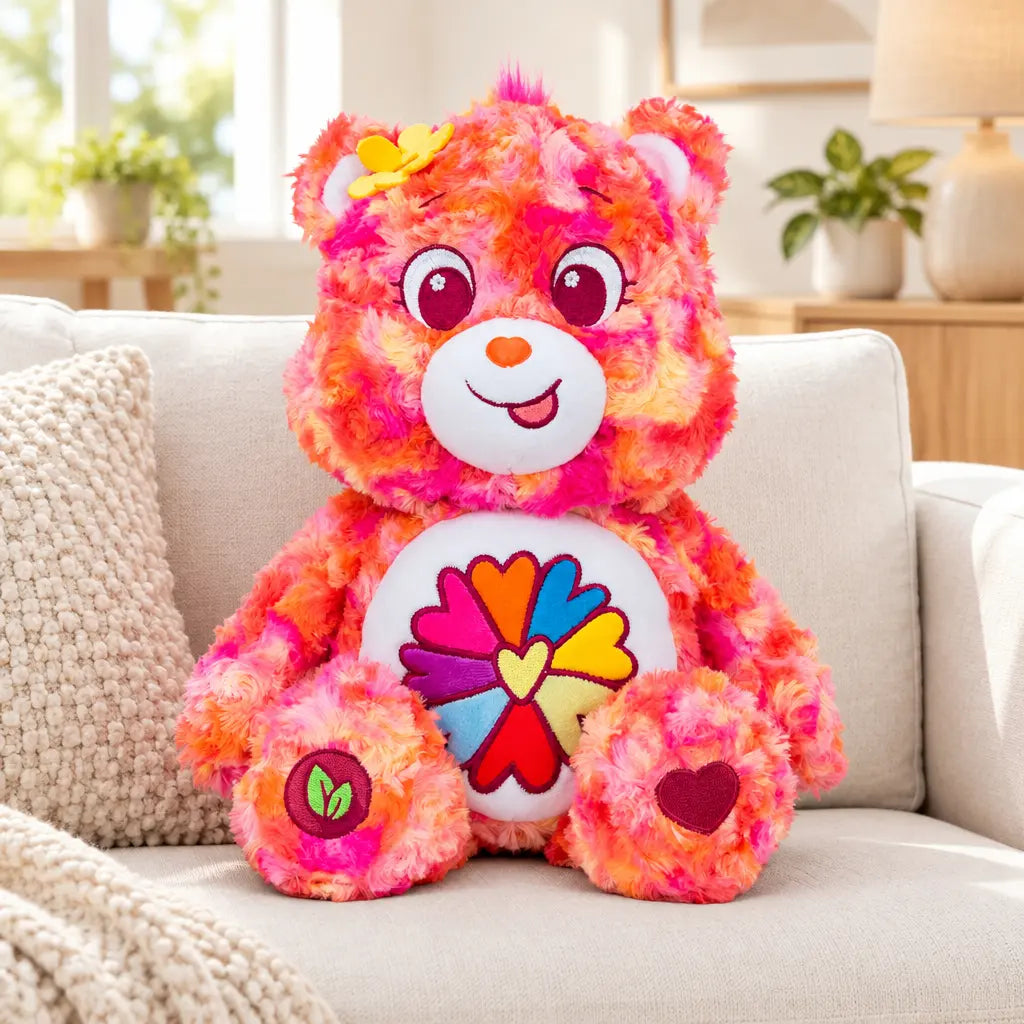 Peluche Flower Power Bisounours 35 cm