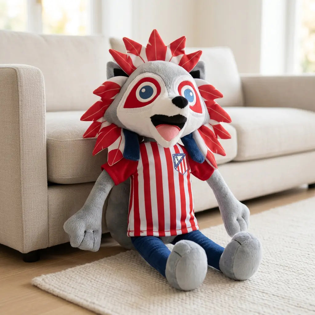 Indi Atlético de Madrid représenté en peluche