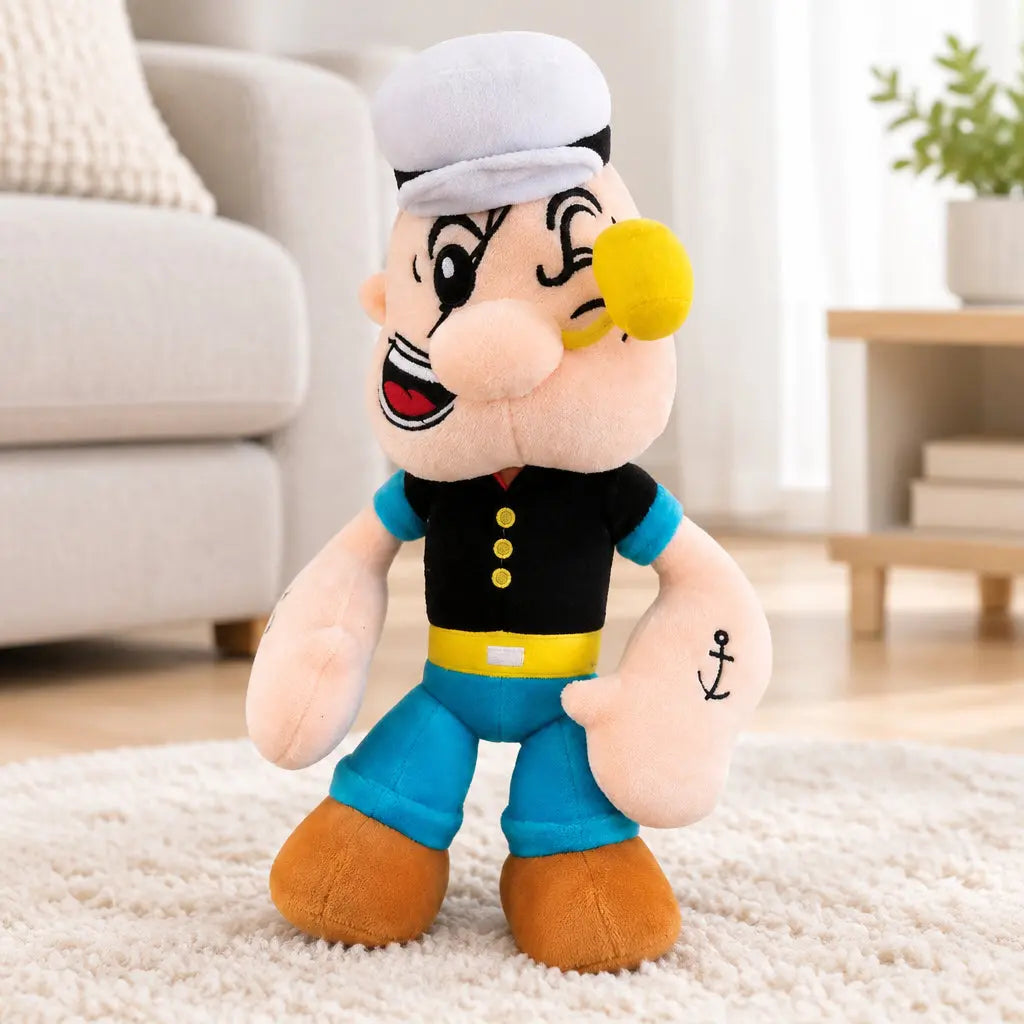 Popeye représenté en peluche