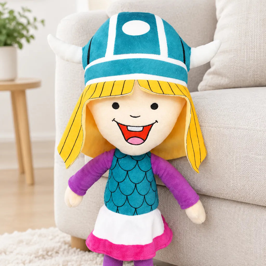 Vic le Viking en peluche de l’univers Vicky le Viking