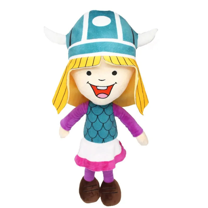 Jouet en peluche représentant Vic le Viking de 60 cm, univers Vicky le Viking