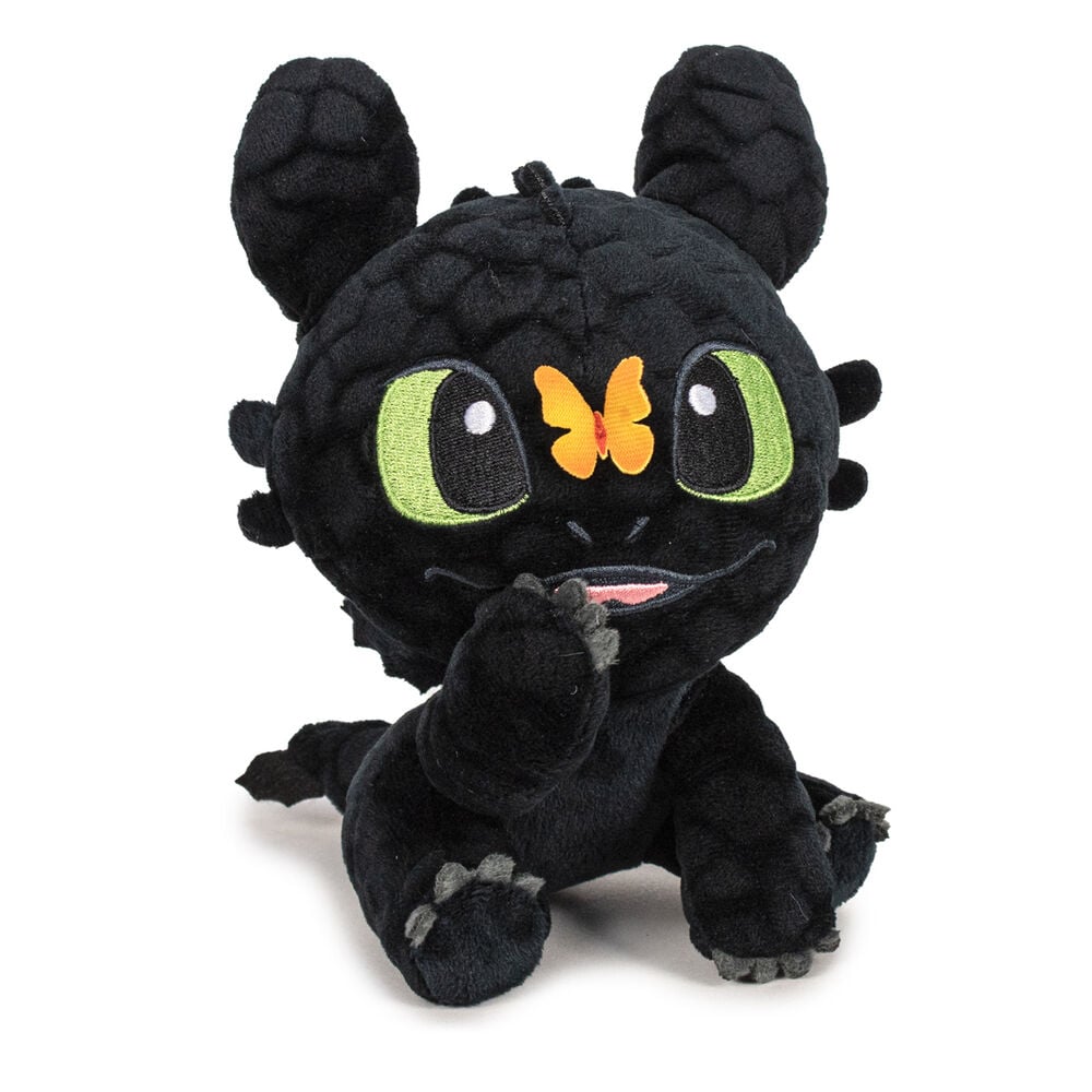 Jouet en peluche représentant Krokmou Curieux de 30 cm, univers Dragons