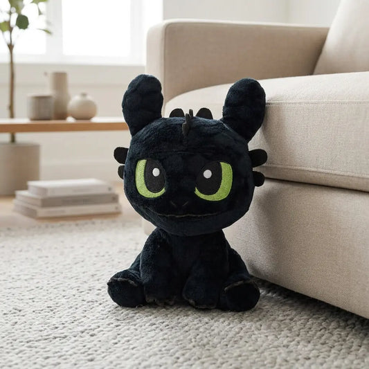 Peluche Krokmou yeux ouverts Dragons 30 cm