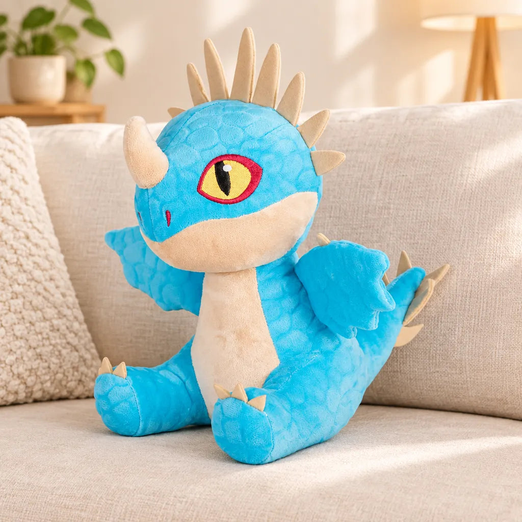 Peluche Tempête Dragons Bleu 20 cm