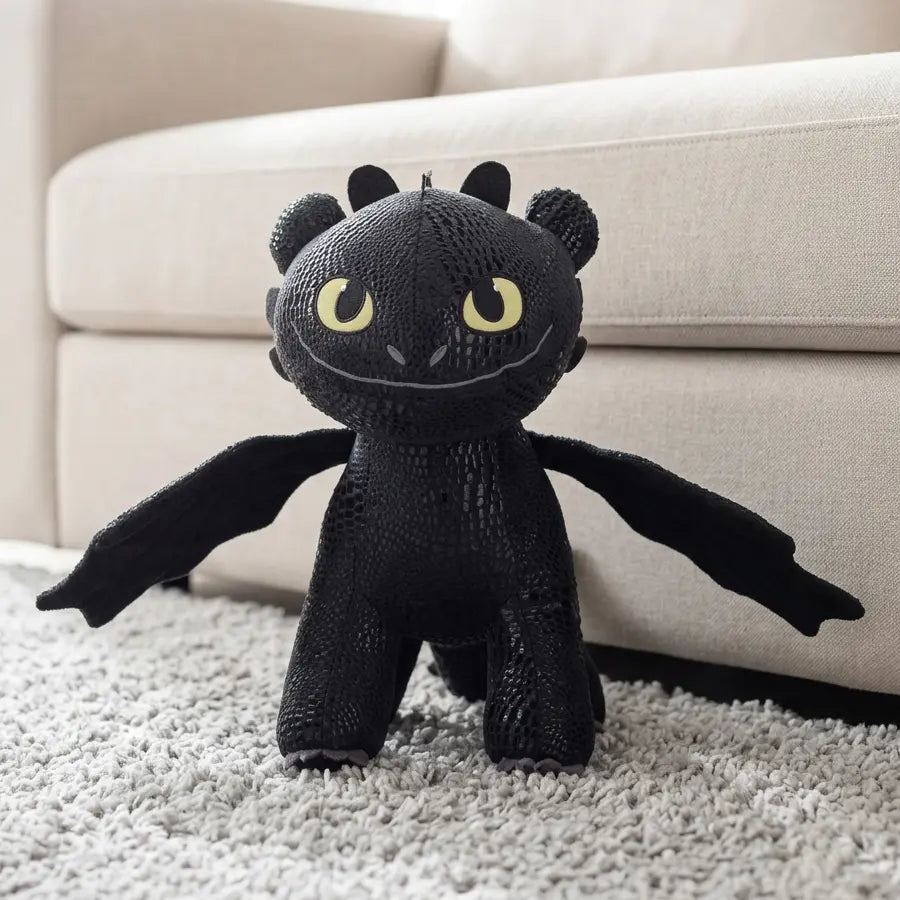 Peluche Krokmou Assis Dragons 30 cm