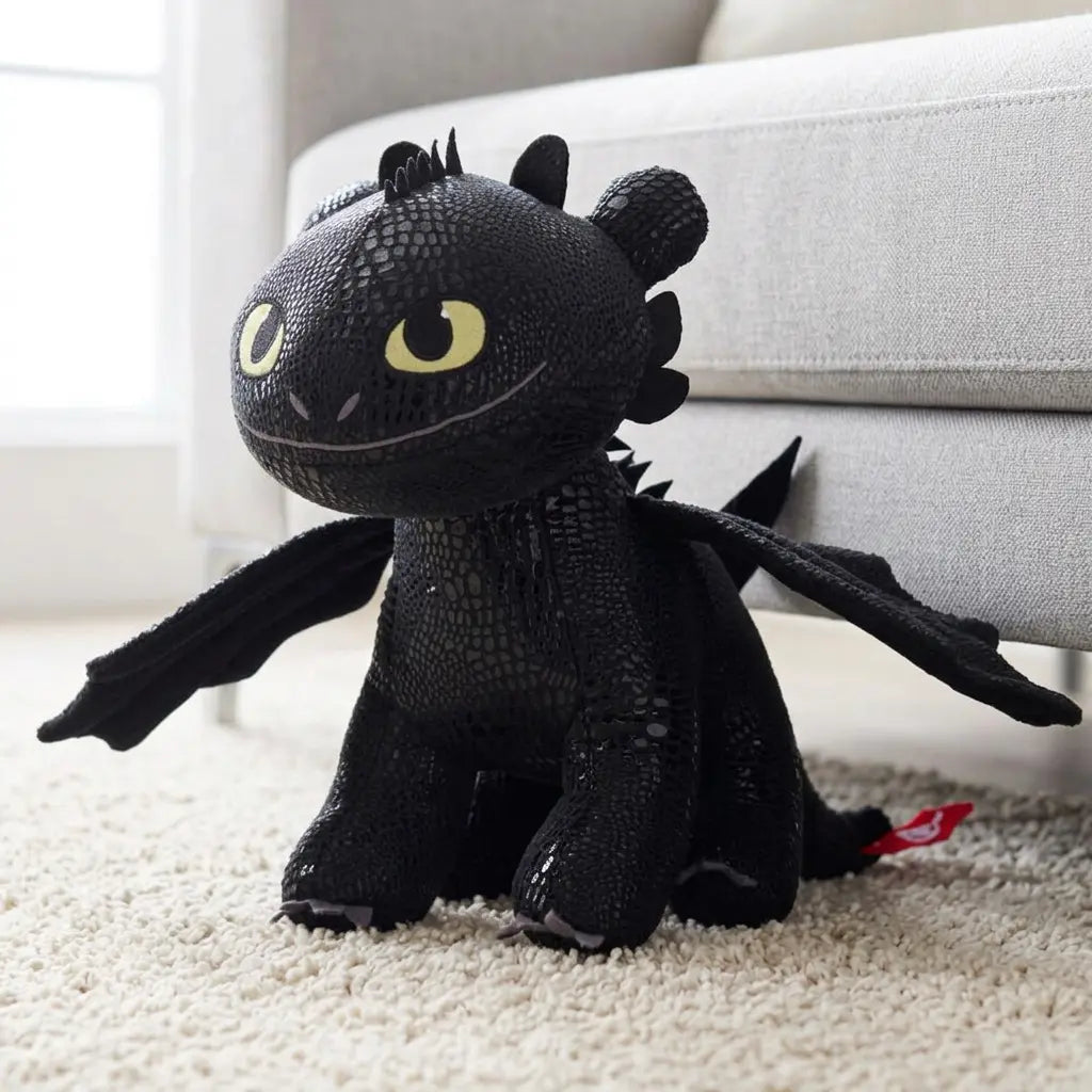 Krokmou Assis en peluche de l’univers Dragons