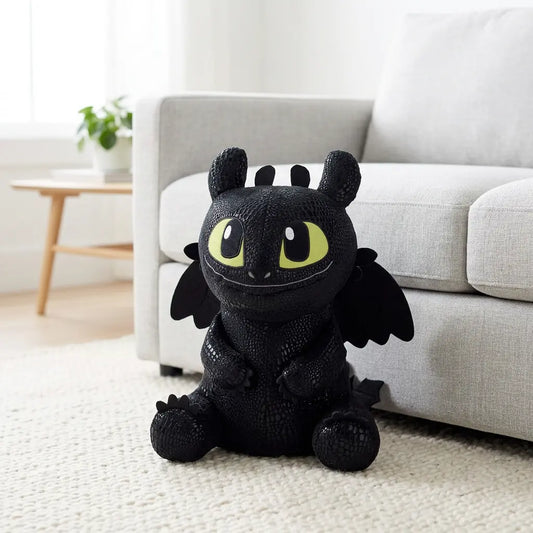 Peluche Krokmou Noir Dragons 30 cm