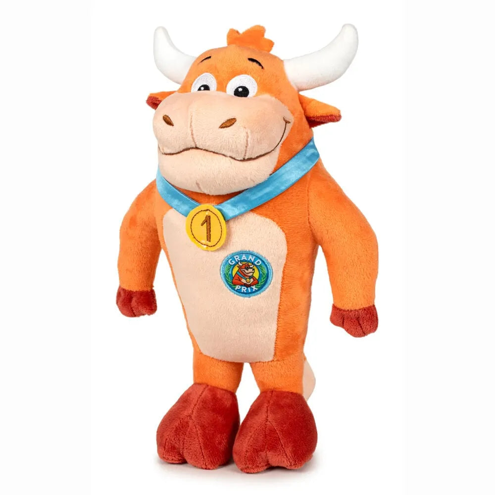 Jouet en peluche représentant Vachette Maria Fernanda de 20 cm, univers Grand Prix