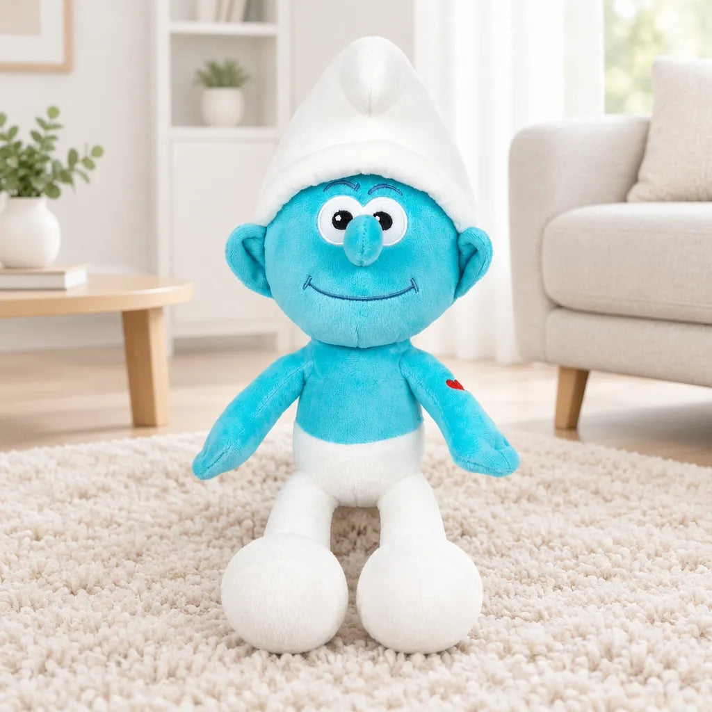 Schtroumpf Costaud en peluche de l’univers Les Schtroumpfs