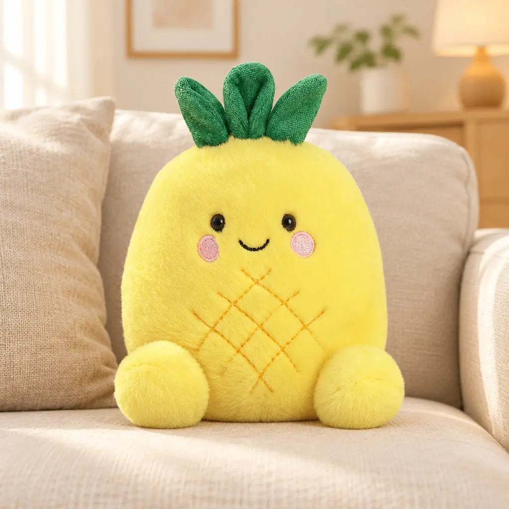 Ananas en peluche kawaii de la marque Aurora