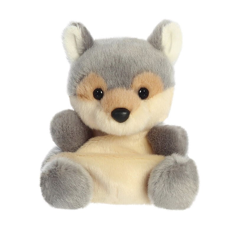 Peluche Loup issue de la gamme Palm Pals
