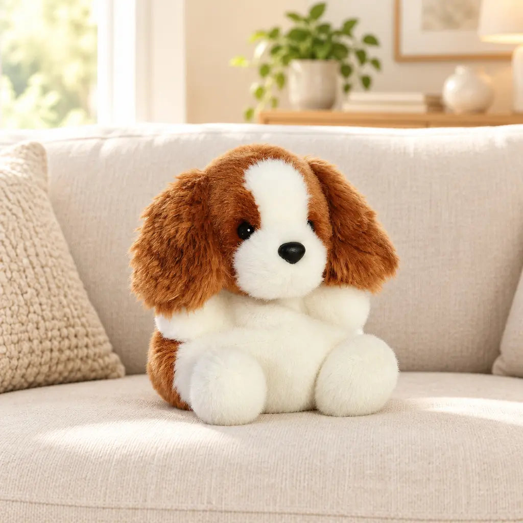 Chiot Cavalier King Charles en peluche kawaii de la marque Aurora
