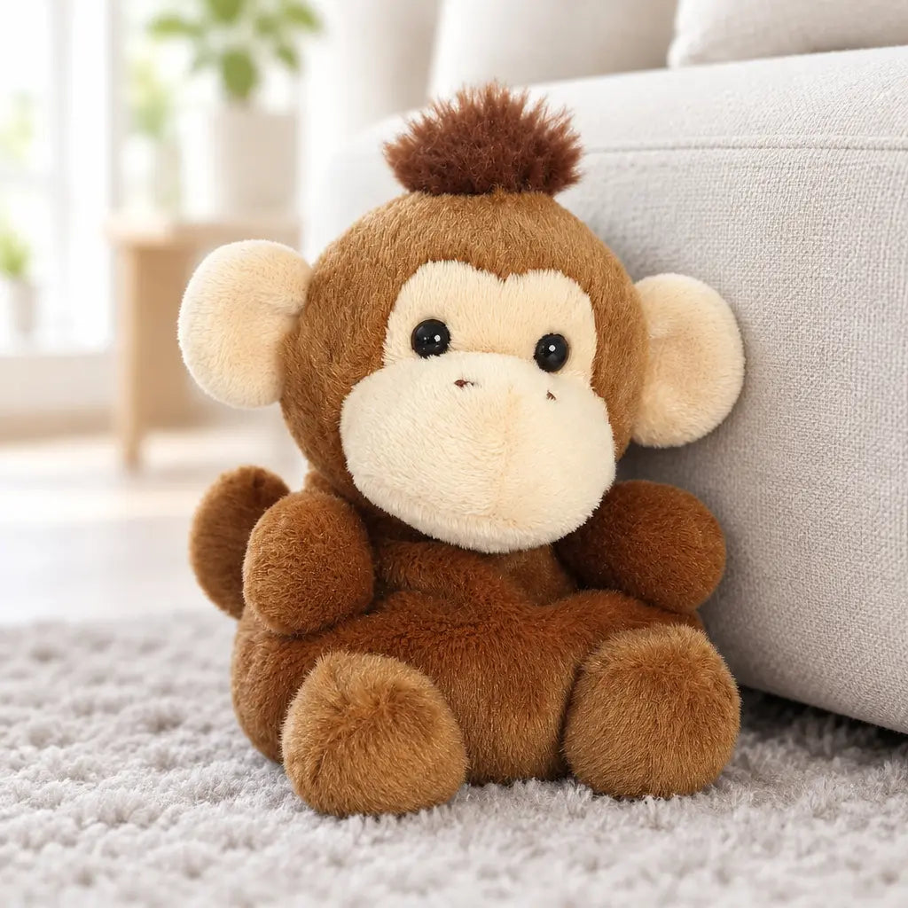 Singe Bébé en peluche kawaii de la marque Aurora