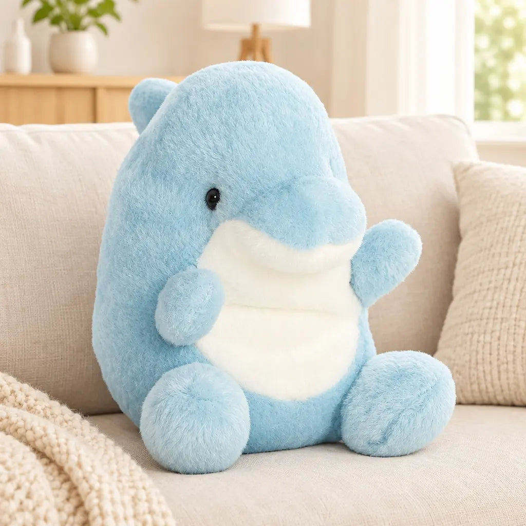 Peluche Dauphin Assis Palm Pals 15 cm