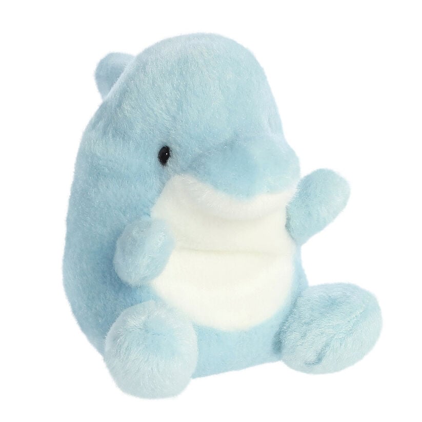 Dauphin Assis de 15 cm, petit jouet en peluche Palm Pals