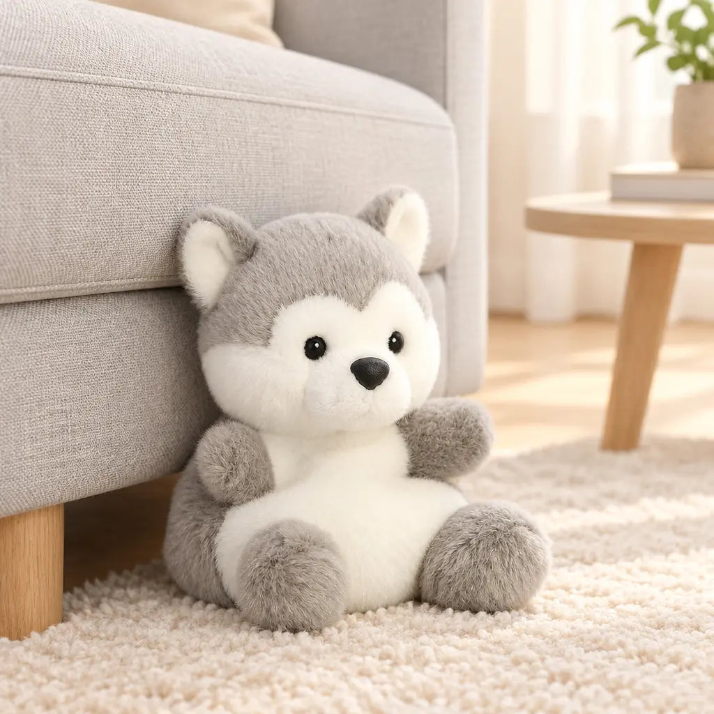Husky Bébé en peluche kawaii de la marque Aurora