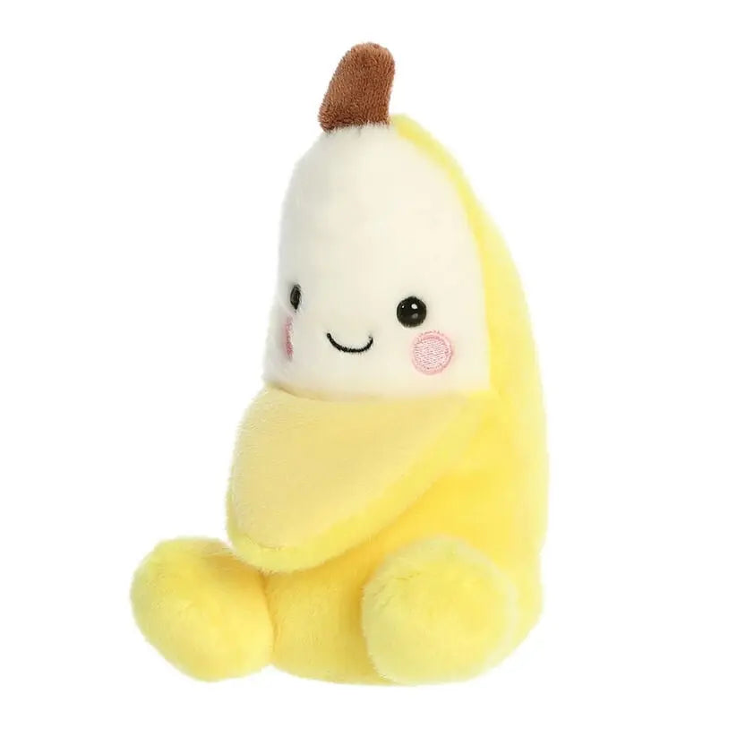 Mini peluche Banane Kawaii de la collection Palm Pals de 13 cm