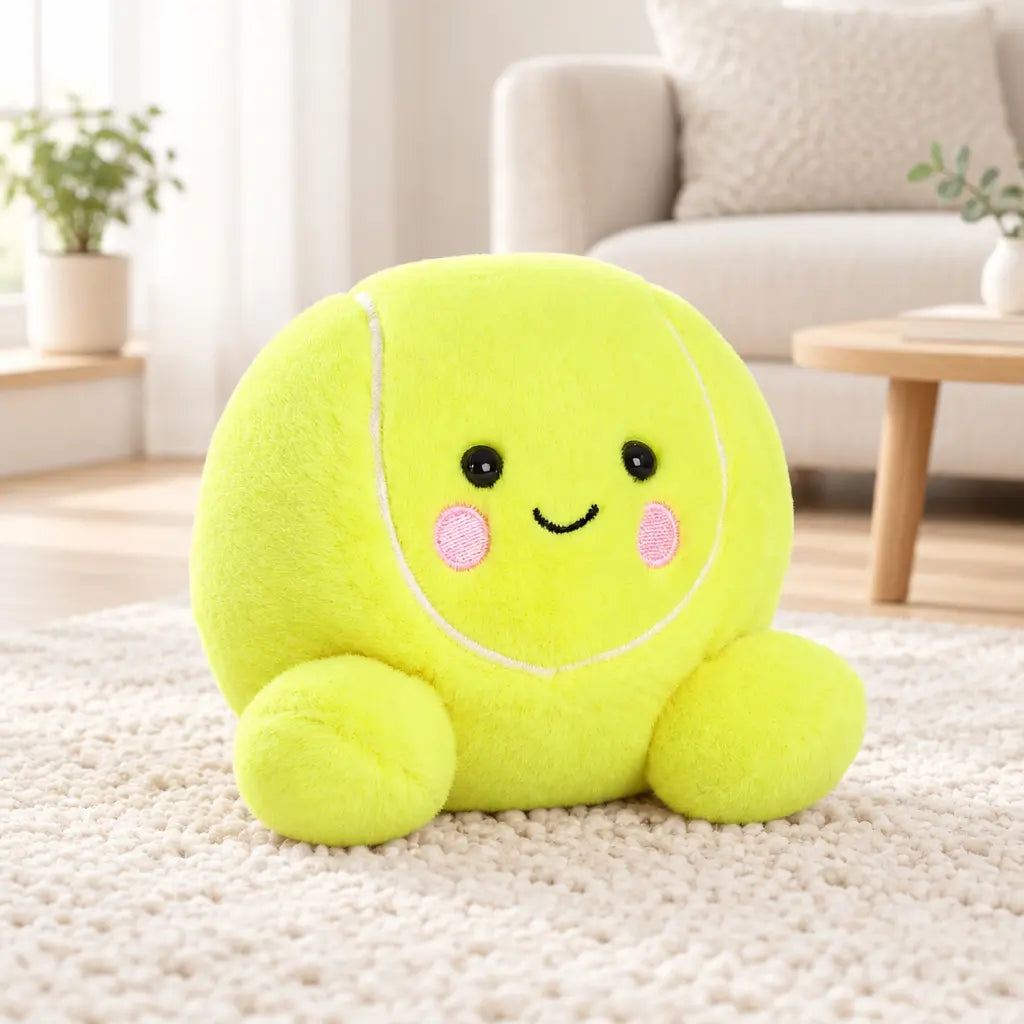 Balle de Tennis en peluche kawaii de la marque Aurora