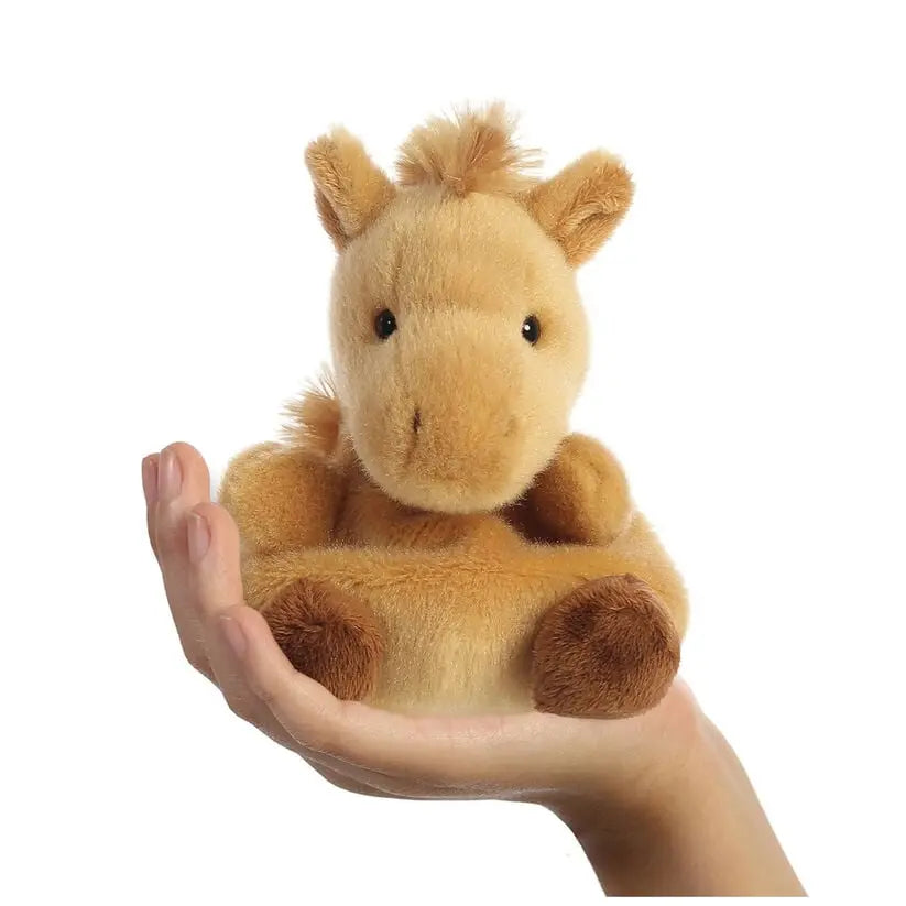 Cheval Kawaii de 15 cm, petit jouet en peluche Palm Pals