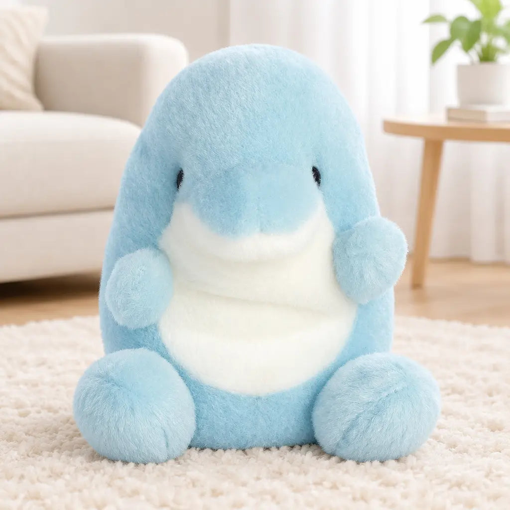 Dauphin Assis en peluche kawaii de la marque Aurora