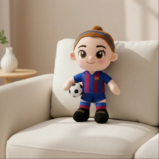 FC Barcelona Female Basketball Player Plush 36 cm – main view