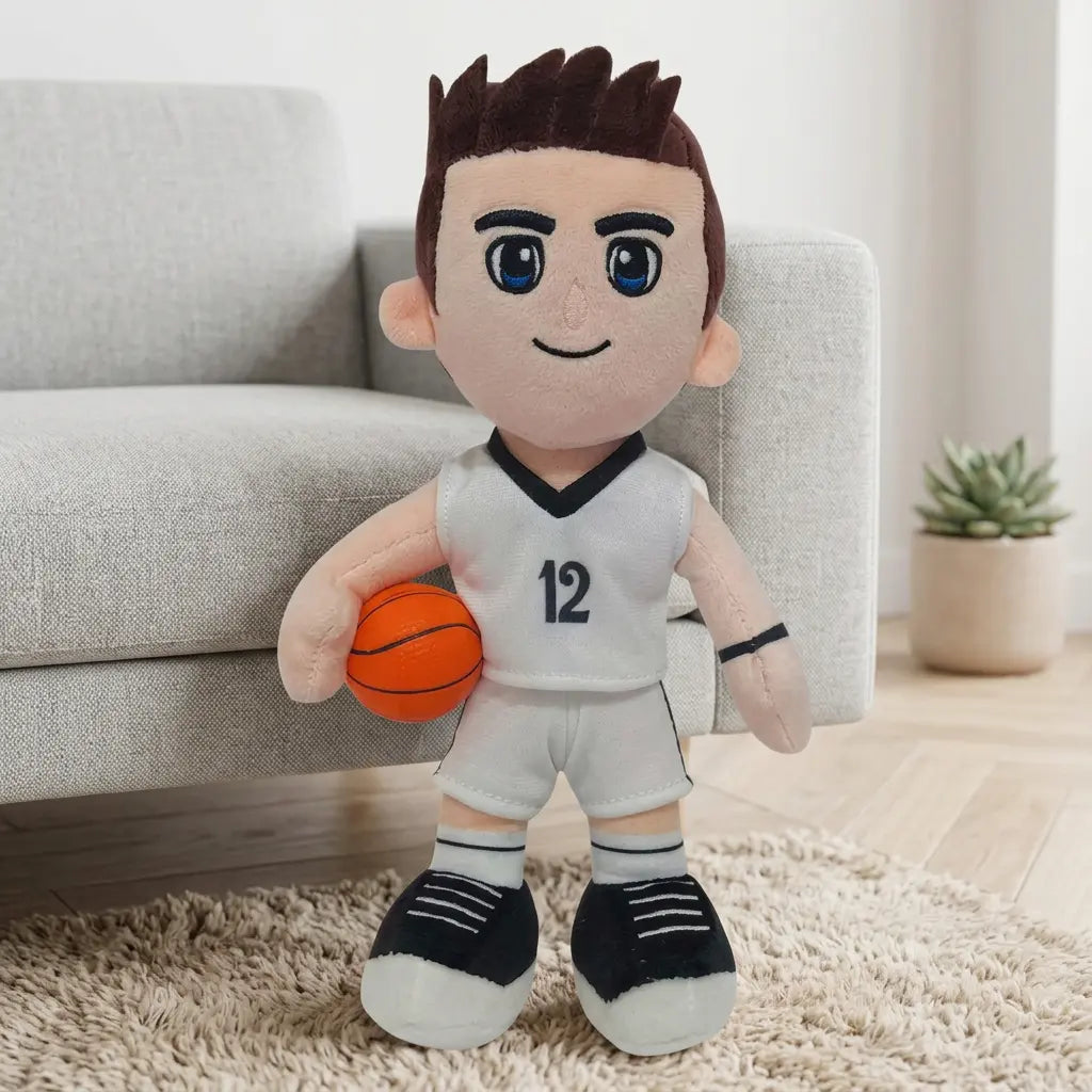 Peluche Joueur de basket Real Madrid 36 cm