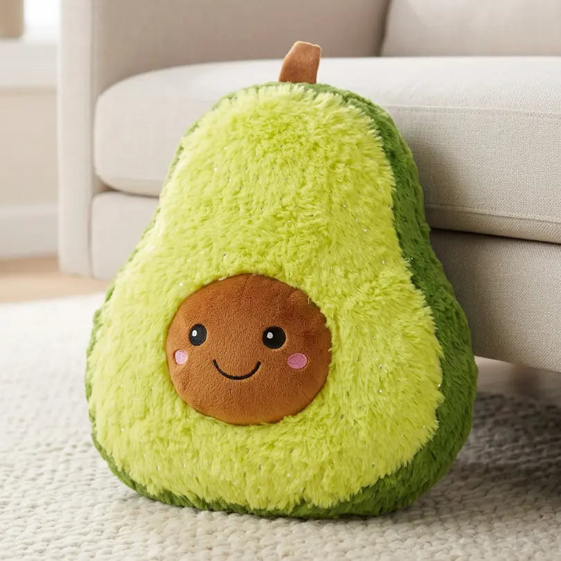 Avocat en peluche, jouet en forme d’aliment