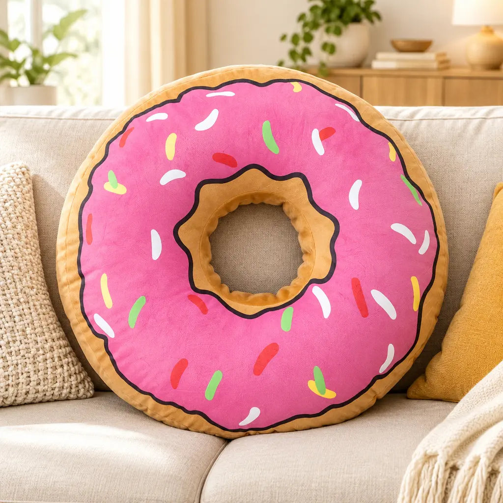 Peluche Donut Rose 60 cm