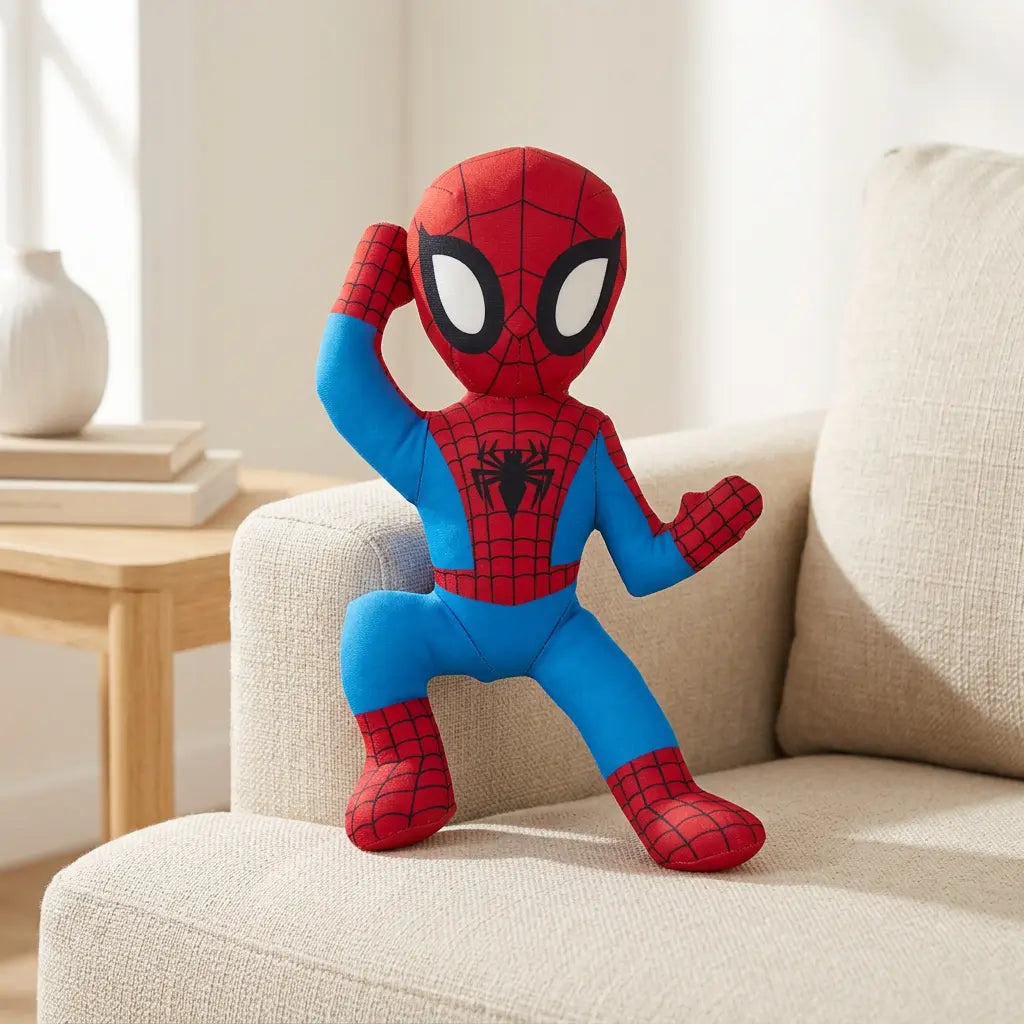 Spiderman en peluche de l’univers Spider-Man