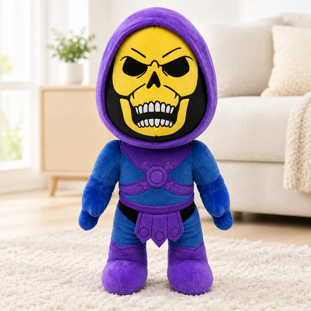 Skeletor en peluche de l’univers Masters of the Universe
