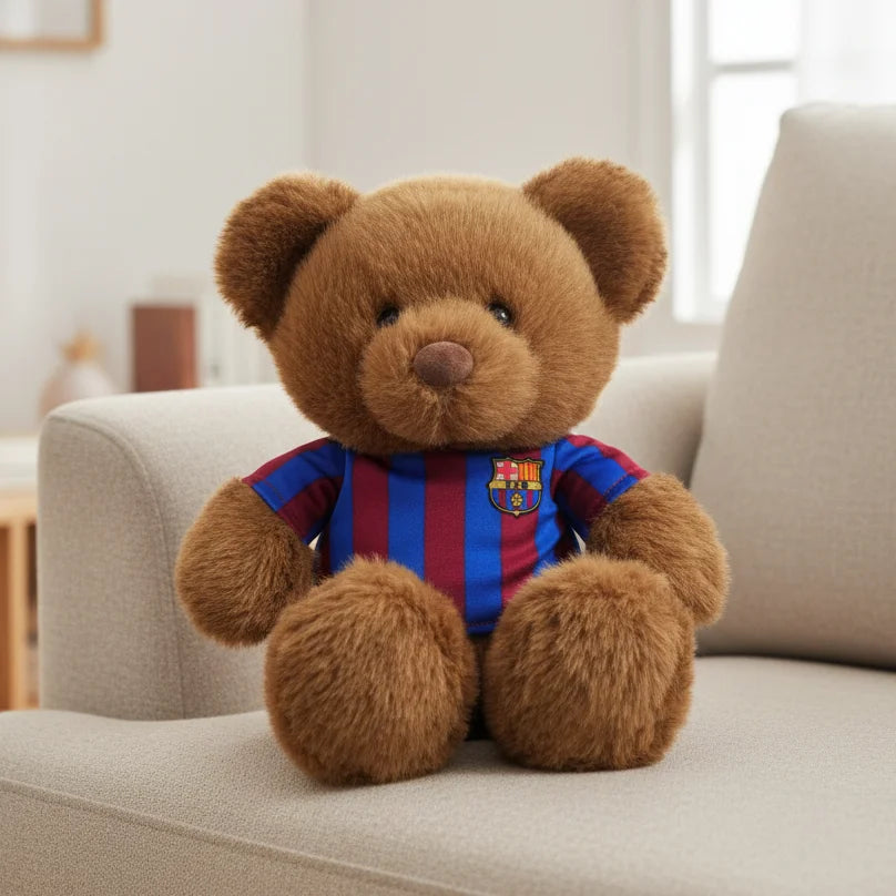 Peluche Ours Maillot FC Barcelone 20 cm – vue principale
